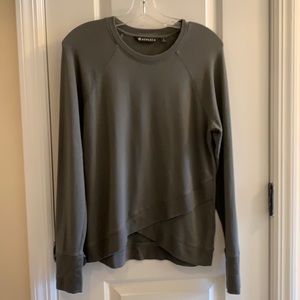 Athleta Asymmetrical Hem raglan sweatshirt